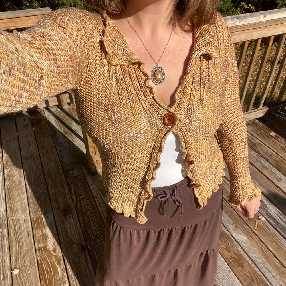 Button Down Knit Cardigan